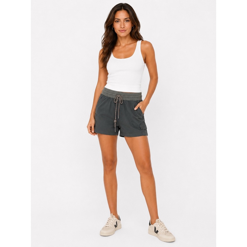 Columbia Hiking Shorts Womens XS Gray Drawstring Cargo Utility Gorpcore